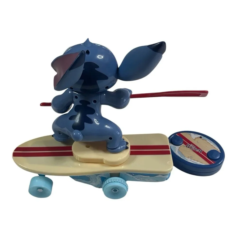 Disney Surfer STITCH Radio Control Skateboard & 360 Spin Tested & Working
